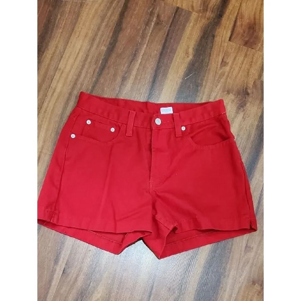 Vintage EUC Red 90's Denim Jordache Shorts